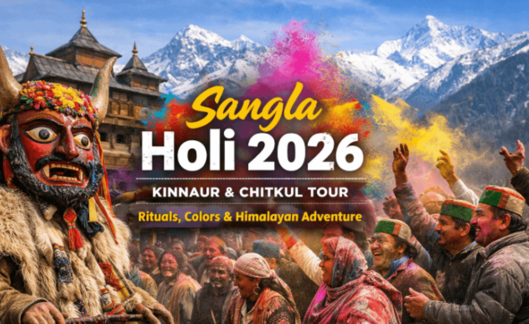 Sangla Holi: Celebrating Colors in Himachal’s Quiet Mountain Valley